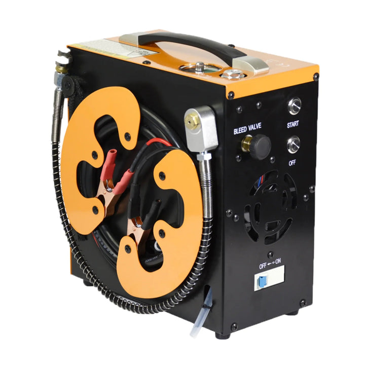 Snowpeak - Portabel PCP Kompressor med Autostopp - 12V/220V 300BAR - Game-On.no