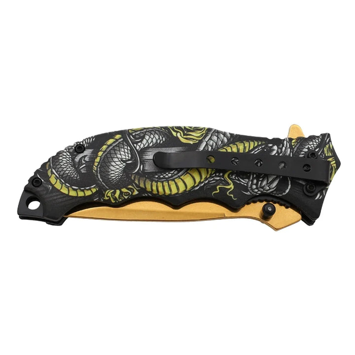 Dark Side Blades – Viper Trace Klappmesser mit Speerspitzenklinge