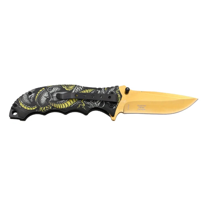 Dark Side Blades – Viper Trace Klappmesser mit Speerspitzenklinge