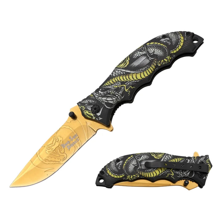 Dark Side Blades – Viper Trace Klappmesser mit Speerspitzenklinge