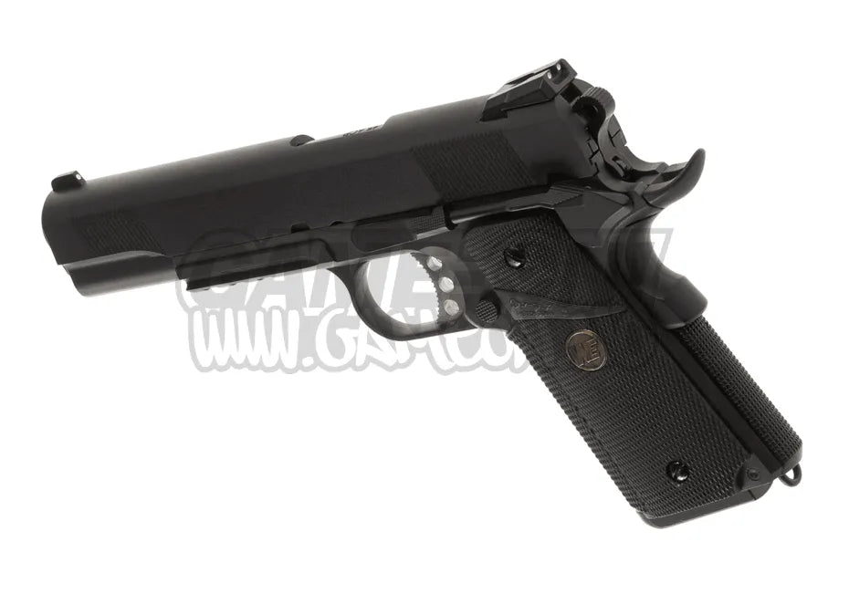 WE - 1911 MEU Gassdrevet Softgunpistol - Svart - Game-On.no