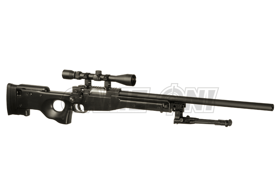 WELL - MB01C L96 Oppgradert Airsoft Sniperrifle - Svart 2.7J - gameon.eu