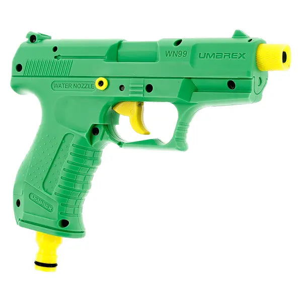 Walther WN99 vannpistol til hageslange, grønn, med slangekobling