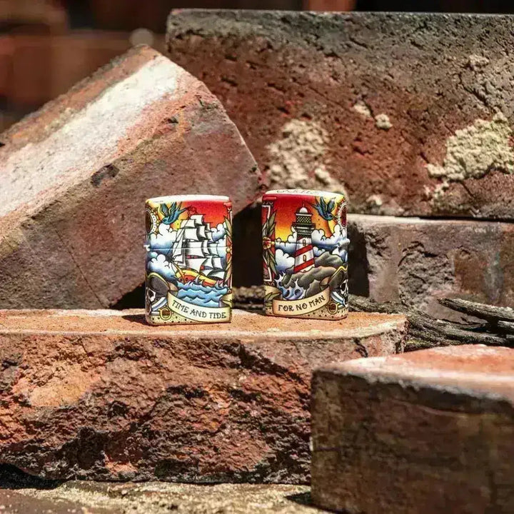 Zippo Lighter - 540 Nautisk Tatovering Motiv - Game-On.no