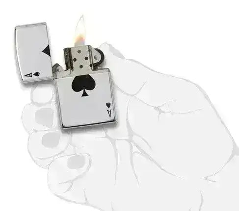 Zippo Lighter - Ace of Spades Design - Game-On.no