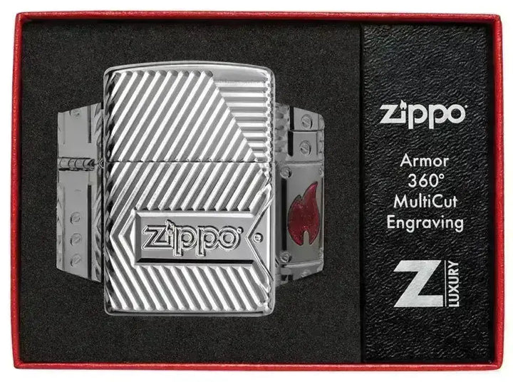 Zippo Lighter - Bolt Design - Armor 360 Degree Limited - Game-On.no
