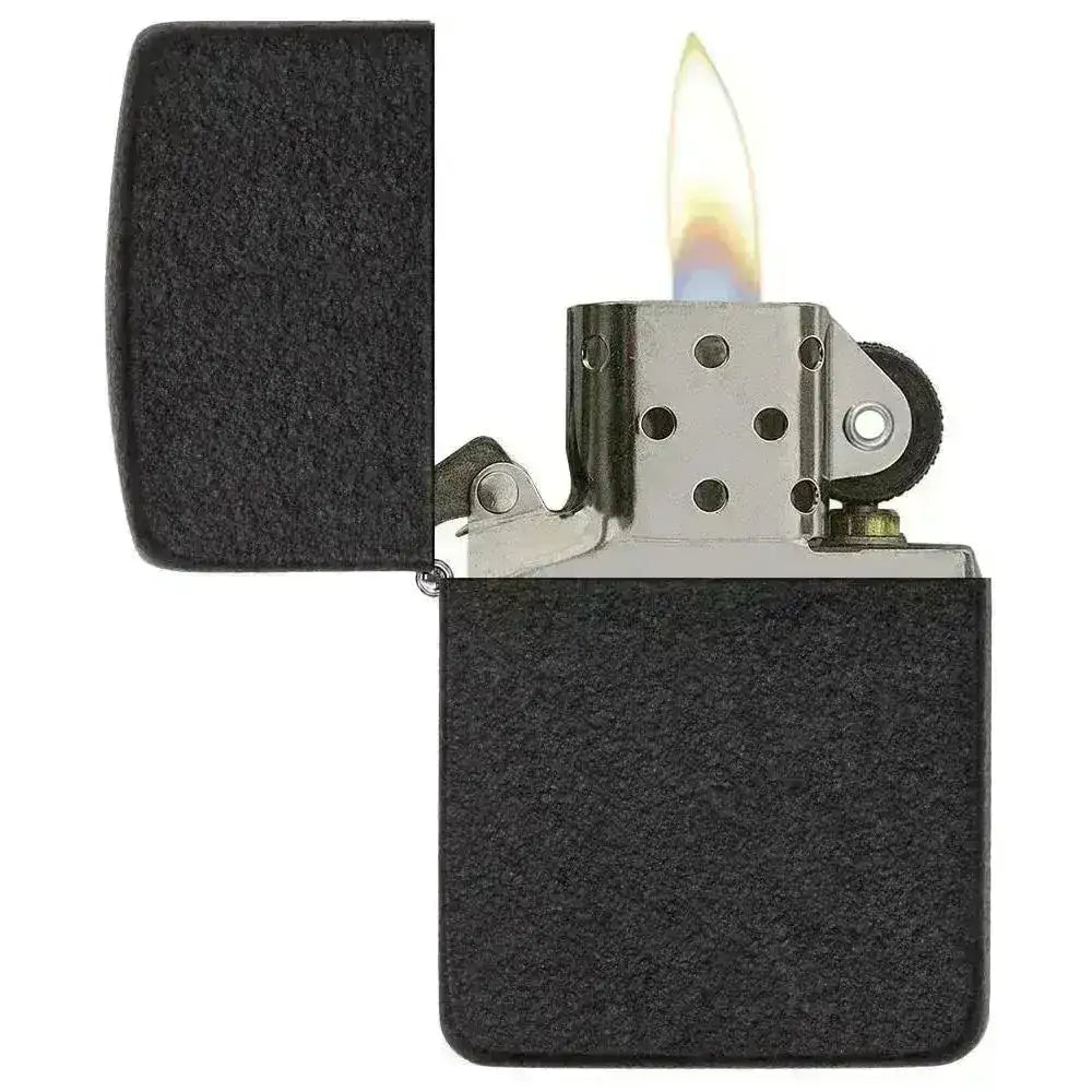 Zippo Lighter - Classic Black Crackle - Game-On.no