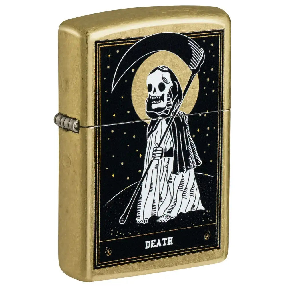 Zippo Lighter - Death Card Design - Game-On.no