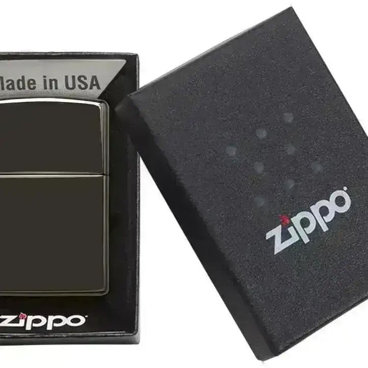 Zippo Lighter - Ebony High Polish Black - Game-On.no