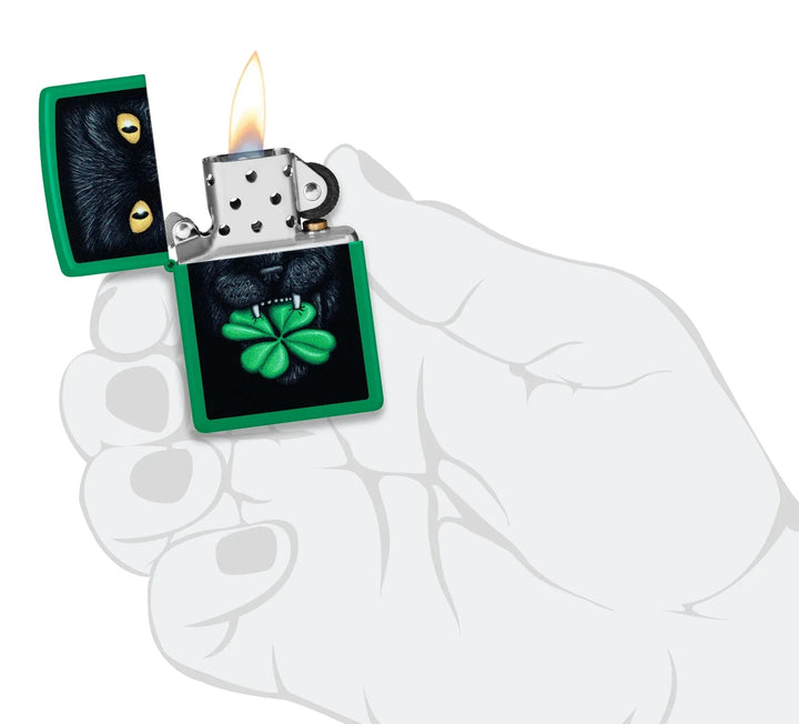 Zippo Lighter - Feline Lucky Design - Game-On.no