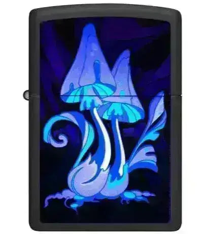 Zippo Lighter - Magic Mushrooms Neon Motiv - Game-On.no