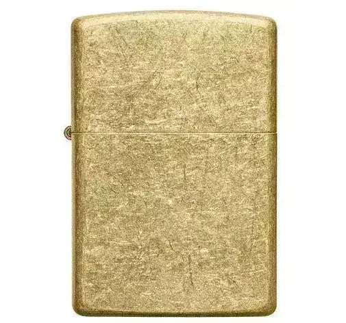 Zippo Lighter - Tumbled Brass - Game-On.no